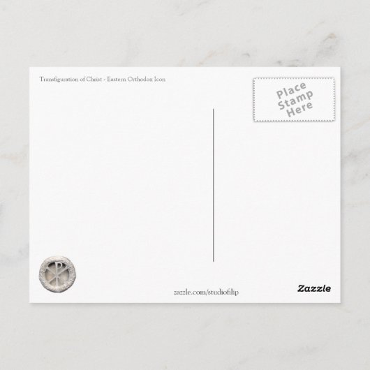 Carte Postale Transfiguration du Christ (Dos)