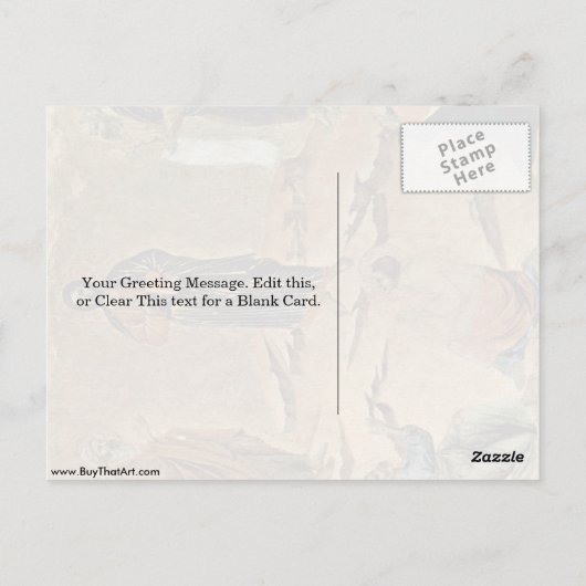 Carte Postale Transfiguration Par Duccio (Dos)