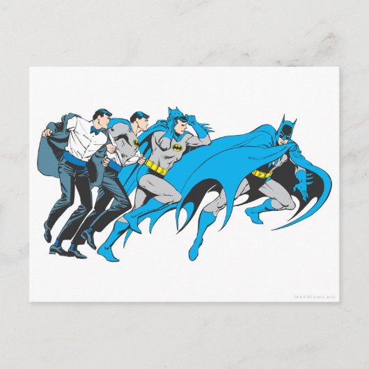 Carte Postale Transformation Batman/Bruce (Devant)