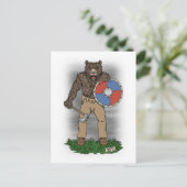 Carte Postale Transformé Viking Berserker ou Werebear (Debout devant)