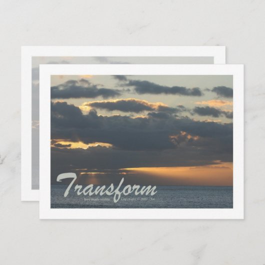 Carte postale "Transformer" (Devant / Derrière)