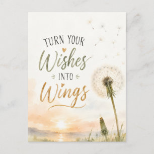 Carte Postale Transformez Vos Souhaits En Ailes Inspiration Piss