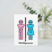 Carte postale TRANSgression de Donald Trump (Debout devant)