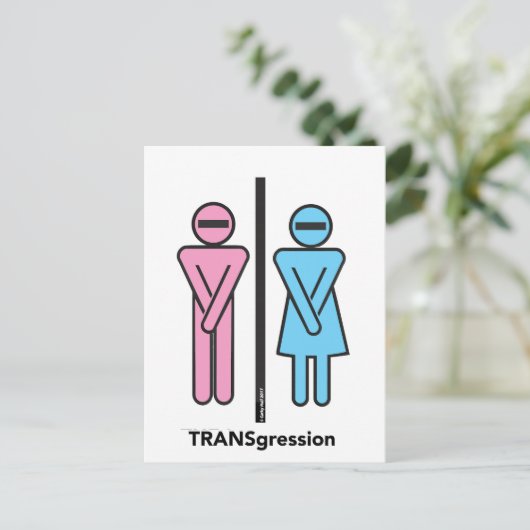 Carte postale TRANSgression de Donald Trump (Debout devant)