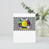 Carte Postale Transmission de test de la Tête Minifig (Debout devant)