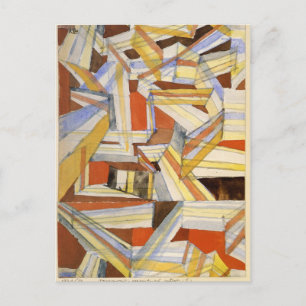 Carte Postale Transparent en perspective Réalisé par Paul Klee