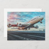 Carte Postale Transport aérien (Devant / Derrière)