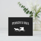 Carte Postale Transport Amish Pennsylvanie (Debout devant)