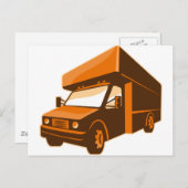Carte Postale transport camion livraison van retro (Devant / Derrière)