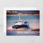Carte Postale Transport de l'aéroglisseur "Isle of Wight" (Devant / Derrière)