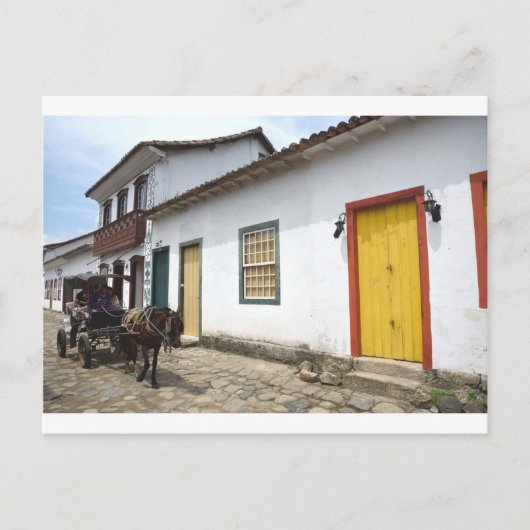 Carte Postale Transport Sur Une Rue Parati, Brésil (Devant)