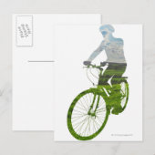 Carte Postale transport vert et écologique (Devant / Derrière)