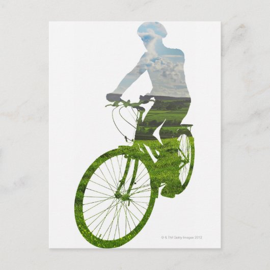 Carte Postale transport vert et écologique (Devant)