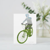 Carte Postale transport vert et écologique (Debout devant)