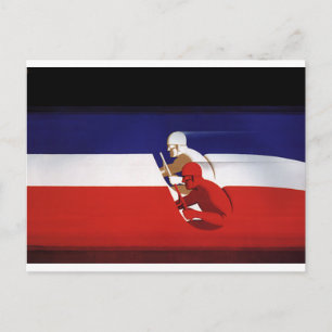 Carte Postale Transport vintage, Patriotic Racers Voitures de co