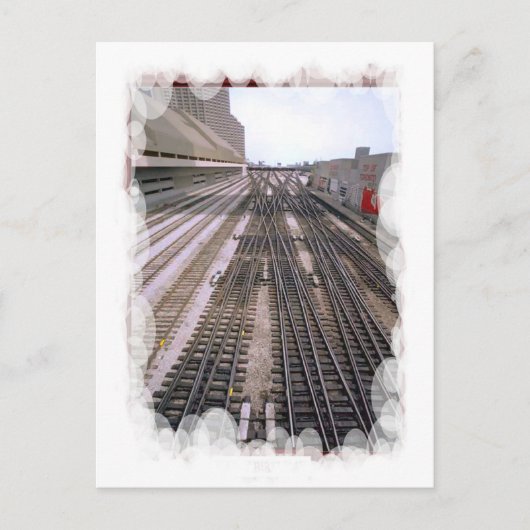 Carte Postale Transport vintage - voies divergentes (Devant)