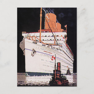 Carte Postale Transport Vintage voyage bateau de croisière de nu