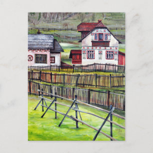 Carte Postale Transylvanie, Roumanie, Paysage Peint pittoresque