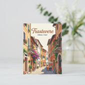 Carte Postale Trastevere Italie (Debout devant)