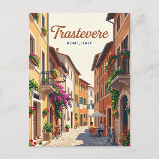 Carte Postale Trastevere Italie (Devant)