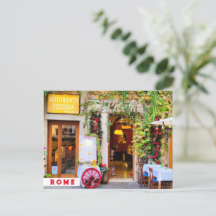 Carte Postale Trattoria Verde. Rome, Italie