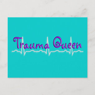 Carte Postale Trauma Nurse "Trauma Queen" T-shirts et cadeaux