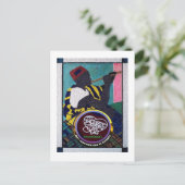 Carte Postale Travail de perles et découpage au scrollsaw 13x18  (Debout devant)