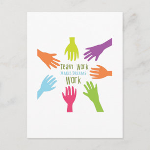 Carte Postale Travail d'équipe