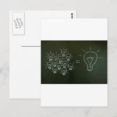 Carte Postale Travail d'équipe concept.jpg d'ampoules (Devant / Derrière)