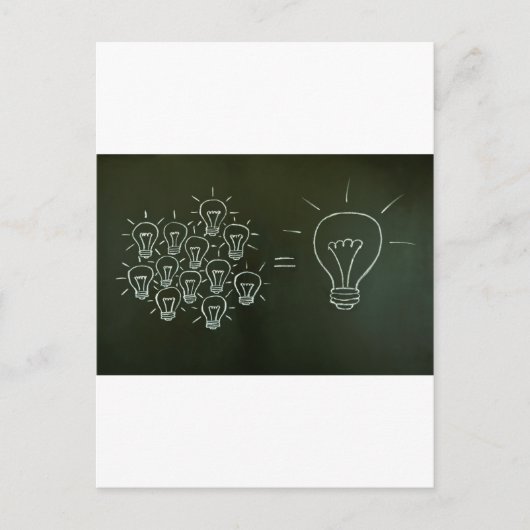 Carte Postale Travail d'équipe concept.jpg d'ampoules (Devant)