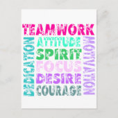 Carte Postale Travail d'équipe de VolleyChick (Devant)