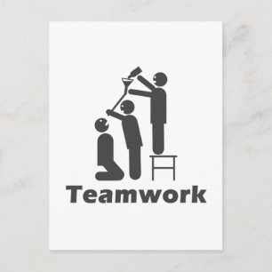Carte Postale Travail d'équipe - Marchandises de motivation