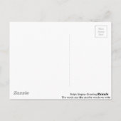 Carte Postale Travail dur (Dos)