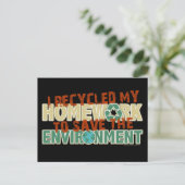 Carte Postale Travail Recyclé (Debout devant)