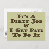 Carte Postale Travail sale (Devant / Derrière)