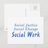 Carte Postale Travail social (Devant / Derrière)