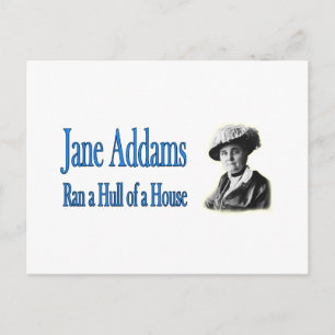 Carte Postale Travail social : Jane Addams monte une coque d'une