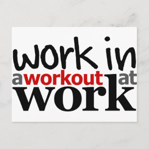 Carte Postale Travailler Dans Un Exercice Au Travail