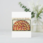 Carte Postale Travaillera pour Pizza (Debout devant)