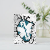 Carte Postale travailleur des services médicaux d'urgence étoile (Debout devant)