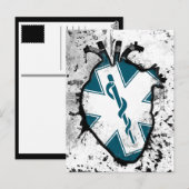 Carte Postale travailleur des services médicaux d'urgence étoile (Devant / Derrière)