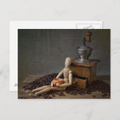 Carte Postale Travailleur du café (Devant / Derrière)