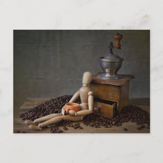 Carte Postale Travailleur du café (Devant)