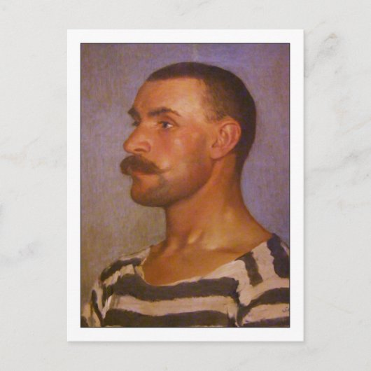 Carte Postale Travailleur du chantier naval par Dominik Skutecky (Devant)