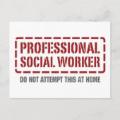 Carte Postale Travailleur professionnel (Devant)