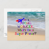 Carte Postale Travailleur social au Secourt (Devant / Derrière)