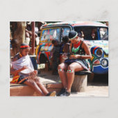 Carte Postale Travailleurs de perles (Devant)