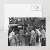 Carte Postale Travailleurs des légumes migrants : 1939 (Devant / Derrière)