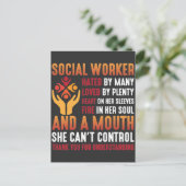 Carte Postale Travailleuse sociale Éducatrice Travailleuse socia (Debout devant)