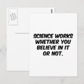 Carte Postale Travaux scientifiques (Devant / Derrière)